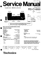 Technics - RSCH-950 - Service manual 